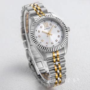 Venta al por mayor de las mujeres de acero inoxidable reloj de cuarzo logotipo personalizado características luminosas resistente al agua 5ATM caso nuevo negocio Dial de cristal - Product Image 6