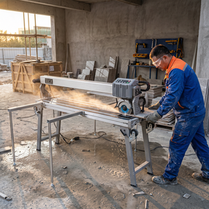 Machine à découper les carreaux en céramique électrique professionnelle de haute qualité, 1200 mm, pour un biseau à 45 degrés - Product Image 5