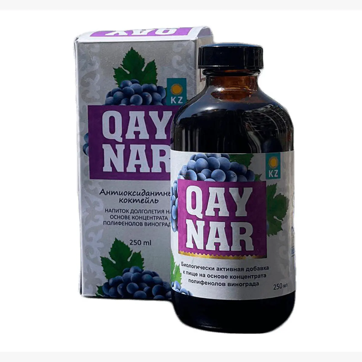 Ekstrak polifenol dari biji anggur "QAYNAR" suplemen makanan aktif mengandung antioksidan alami, produk kualitas terbaik