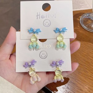 Aretes con Diseño de Osito Adorable, Chapados en Oro, de Aleación, para Mujer, Set de Regalo con Detalles de Cristal y Diamantes de Imitación - Product Image 6