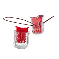 Sceau de sécurité rouge en plastique pour compteur d'eau et de gaz, pour boîtier de compteur