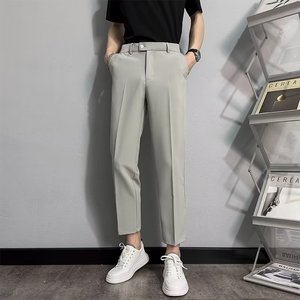 <span class=keywords><strong>Pantaloni</strong></span> da Uomo Nuovo Stile Lunghi Slim Fit a Vita Media Personalizzati Casual Unici Turco-Italiani per Ufficio - Product Image 4