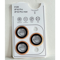 Protection d'écran en verre trempé 9H 2.5D anti-rayures pour iPhone 17 Pro Max/17 Pro, lentille œil d'aigle, fournie par l'usine