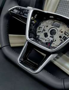 Volant de voiture tout cuir pour <span class=keywords><strong>audi</strong></span> Volant de voiture pour A6 C7 A5 A3 A7 A4 A4L A6l C8 RS Style - Product Image 4