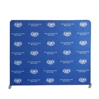 Support de toile de fond de luxe en tissu infroissable à installation rapide