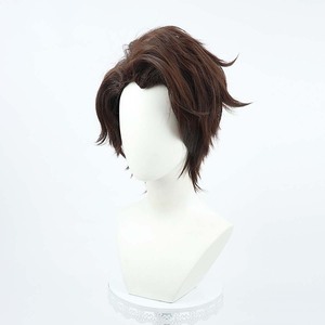 Peluca Corta Negra Lisa para Cosplay de <span class=keywords><strong>BLEACH</strong></span>, Aizen Sousuke, Chika Shihoin, Kuchiki <span class=keywords><strong>Rukia</strong></span>, para Fiesta de Halloween, AOKG-086 - Product Image 4