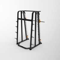Machine Smith multifonctionnelle tout-en-un avec rack à squats et cage de musculation inclinable pour usage domestique