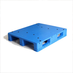 Tek yüzlü plastik kargo palet HDPE çelik PP malzeme PVC beton blok soğuk depolama 4-Way paletler - Product Image 1