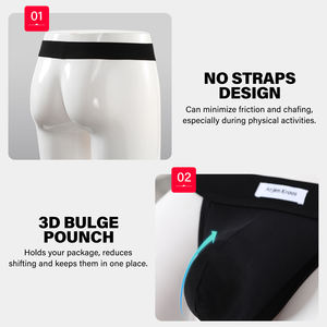 AK Caleçon <span class=keywords><strong>Homme</strong></span> en Viscose de Bambou et Soie, <span class=keywords><strong>Drôle</strong></span> et Sexy, Slip <span class=keywords><strong>String</strong></span> sans Bande Arrière avec Poche pour Hommes - Product Image 5