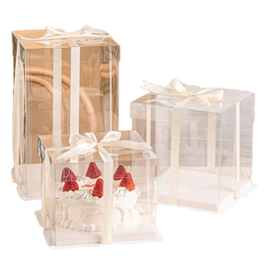 Scatola per Torte in Cartoncino con Logo Personalizzato 8x8x9 12" Riciclabile di Alta Qualità per Alimenti Prodotta da Jiapin JP-<span class=keywords><strong>88</strong></span> 0.5-1mm - Product Image 1