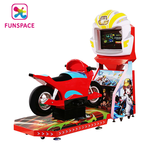 Funspace Racing Motor Games Stunt Motor Bike Motorcycle Stunt Riding Kids Arcade Game Machine