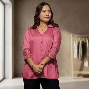 Camisa Clásica de Algodón para Mujer, Corte Regular, Manga Larga, para el Trabajo y Uso Diario, Compre Directamente del Proveedor - Product Image 3
