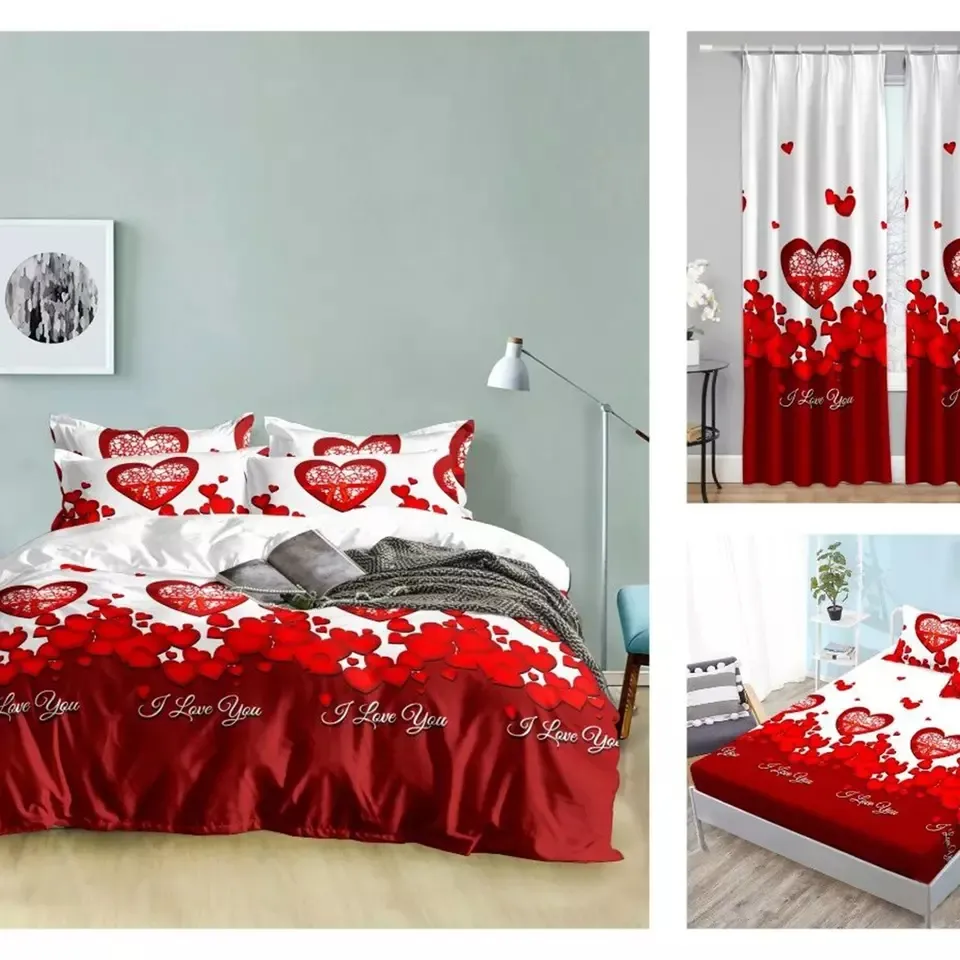 Bedding Luxury Bedspread 12pc Design Bed Sheet Bedding Sets Collections With Curtains Hotel Design Bedding set