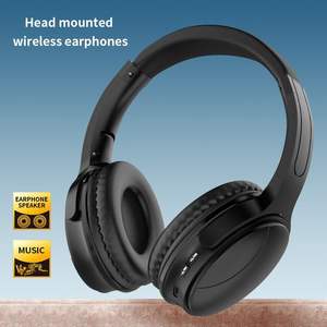 Universele Zwarte Draadloze Bt Headset Stereo Geluid Computer Gaming Hoofdtelefoon Voor School - Product Image 2