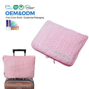 Warm opvouwbaar reis 2-in-1 kussen flanellen <span class=keywords><strong>fleece</strong></span> deken met rits vier seizoenen lichtgewicht machinewasbaar - Product Image 1