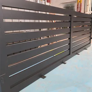 Customized Aluminum Privacy Estate Gates Automatic Electric Driveway Gates Cantilever Slide Gate