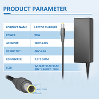 Adaptateur universel pour ordinateur portable 90W 7,9 mm * 5,5 mm 20V 4,5A pour chargeurs et adaptateurs LN/Toshiba/Asus/Acer/Dell/HP CE/FCC/ROHS/UL
