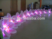 2025 décoration de chaîne de fleurs gonflable géante, fleur Led gonflable pour fête/événement/mariage