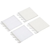 Bandes adhésives en nylon blanc écologiques pour accrocher des cadres photo, lot de 12 paires, avec fermeture auto-agrippante à forte adhérence