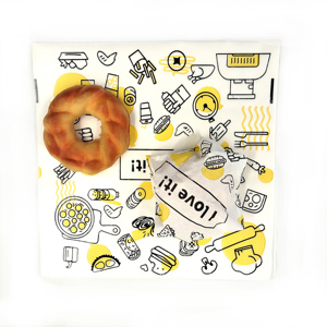 Customized 35 Grams Grease Proof Hamburger <b>Paper</b> with Printed Logo Specialty Coated for Sandwich Bread Cake Food Use - Product Image 3
