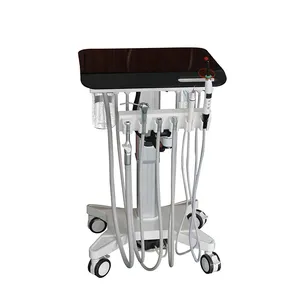 Medizinische tragbare zahn ärztliche Ausrüstung Wagen behandlung Zahnarzt stuhl Luft kompressor Mobile Dental Cart Unit