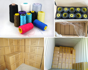 Hilo de coser de poliéster <span class=keywords><strong>402</strong></span> hilado para materiales industriales, hilo de costura para máquina de coser, hilo teñido, hilo de poliéster - Product Image 6