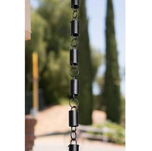 Chaîne de pluie en cuivre poli fait main avec un design antique/traditionnel pour la décoration suspendue de la maison et du jardin - Product Image 3