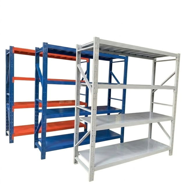 Free Sample, Factory Price, Customizable Easy Assemble Boltless Steel Warehouse Racking Shelf Units for Retail Shop Storage
