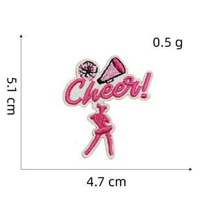 Parche de lentejuelas con lazo de fútbol de nuevo diseño, parches personalizados con purpurina de chenilla para el día del juego, parches para planchar para ropa - Product Image 4