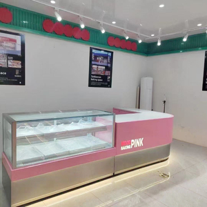 <span class=keywords><strong>Vitrine</strong></span> de présentation sur mesure pour boulangerie, pâtisserie, café, chocolaterie, <span class=keywords><strong>comptoir</strong></span> de présentation de gâteaux de haute qualité - Product Image 4