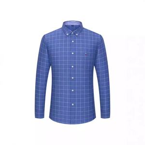 <span class=keywords><strong>Camicia</strong></span> da <span class=keywords><strong>Uomo</strong></span> Casual a Maniche Lunghe Oxford a Righe e Quadri 100% Cotone Monopetto Giovanile Ricamata in <span class=keywords><strong>Raso</strong></span> Taglie Forti per la Primavera - Product Image 5