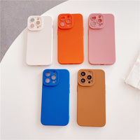 Coque de protection antichoc en TPU mat couleur macaron bleu Klein stéréo pour iPhone 17 Pro Max 16 15 pour Apple