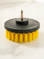 Brosse de nettoyage industrielle GenesisBrush en nylon bleu de 3 pouces, brosse de nettoyage pour perceuse, OEM, multi-usages, salle de bain, voiture, tapis, carrelage, éviers