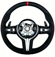 Volante de Alcantara para BMW F10 F20 F30 M3 F80 M4 F82 M2 M5 F90 X3 F25 E70 E71 E90 E92 M6 3 5, Volante de Fibra de Carbono