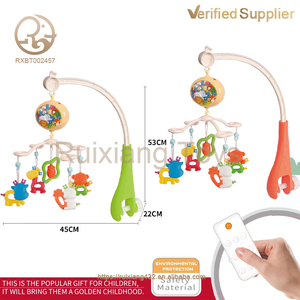 Juguete para Recién Nacido con Control Remoto, Campana <span class=keywords><strong>de</strong></span> Cama Musical <span class=keywords><strong>de</strong></span> Proyección, Cuna Colgante <span class=keywords><strong>de</strong></span> Plástico, Móvil con Caja <span class=keywords><strong>de</strong></span> Música Embalada, Unisex - Product Image 4