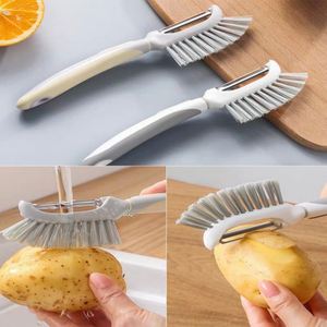 Couteau d'office personnalisé OEM & ODM Couteau d'office de cuisine multifonction avec brosse - Product Image 3