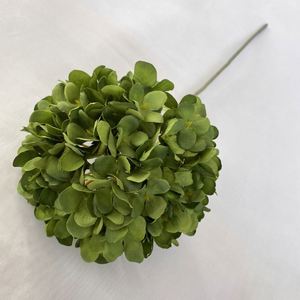 LO-591 Vente en gros de fleurs artificielles modernes à tons verts, série de tiges de fleurs vertes de variétés mixtes faites à la main, pour décoration de mariage et de maison - Product Image 4