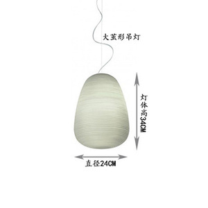 โคมไฟแก้วทรงเกลียวสไตล์สแกนดิเนเวียนหลังสมัยใหม่ โคมไฟระย้าดีไซน์เรียบง่ายทันสมัยสำหรับร้านอาหาร บาร์ และร้านขายเสื้อผ้า 220V สีขาว - Product Image 3