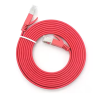 Cable Ethernet Cat7 Cable de conexión plano Conectores Rj45 Cables de comunicación FTP para enrutador Red de computadora UTP Shield Cat6a Cat5