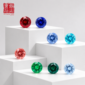 Piedras Preciosas <span class=keywords><strong>de</strong></span> Laboratorio al por Mayor, Zafiro Suelto Color Paraíba, Tratado Térmicamente, Efecto <span class=keywords><strong>de</strong></span> Color/Fuego, 4.0-10.0mm, Certificado AGL, Fino - Product Image 3