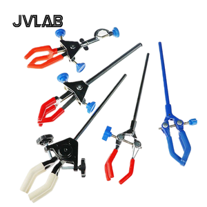 Pince <span class=keywords><strong>de</strong></span> laboratoire à 2/3/4 mâchoires, pince pour flacon et bécher, en métal et caoutchouc antidérapant, pince à chaîne, direction réglable, ajustable - Product Image 4