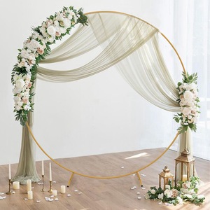 Arche circulaire en métal multifonctionnelle de haute qualité, réglable, pour fête d'anniversaire, support circulaire en métal, arche de mariage, vente chaude - Product Image 3