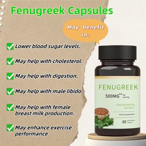Natuurlijke Kruiden Fenegriek Zaden Extract <span class=keywords><strong>Capsules</strong></span> Biologische Fenegriek Capsule Voor Mannen Vrouwen - Product Image 2