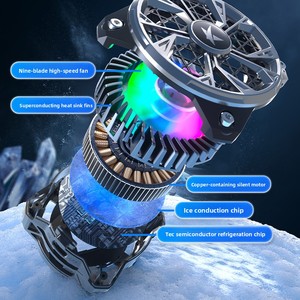 Quạt sạc có dây đa năng linh hoạt Điện thoại di động Máy làm mát điện thoại thông minh Tấm làm mát có thể làm lạnh - Product Image 3