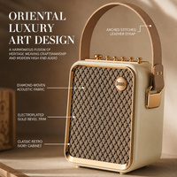 DIVOOM QINGLUAN II Système de karaoké de luxe pour la maison avec ensemble d'enceintes, deux microphones sans fil, micro intégré, sortie 10-50W, mixage analogique