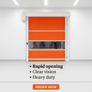 Puerta Industrial Pesada de Enrollamiento Rápido de PVC, Automática para Almacén y Centro Logístico - Product Image 2