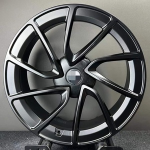 Elegant Piano Black New 19-Inch Forged <b>Wheels</b> for Tesla Five <b>Spoke</b> Design with 100mm PCD Ready Stock for Passenger Cars - Product Image 2