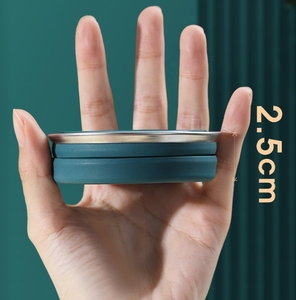Gobelet pliable en silicone portable, 320 ml 350 ml, tasse à café pliable résistante à la chaleur pour le voyage et la randonnée - Product Image 5