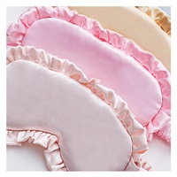 Masques de sommeil en satin et dentelle, nouveau design, mignons, de bonne qualité, masque pour les yeux personnalisé, bloque la lumière