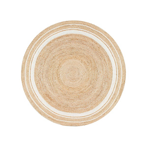 พรมปอกระเจาหรูหราสำหรับตกแต่งห้องนั่งเล่นห้องนอนและห้องโถงด้วยพื้นผิวเส้นใยธรรมชาติสานคงทนและสไตล์บ้านที่ทันสมัย - Product Image 1